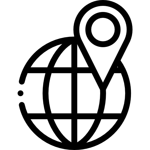 cuadrícula de globo Detailed Rounded Lineal icono