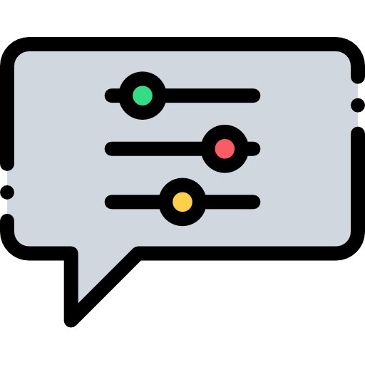 Dialogue box Detailed Rounded Lineal color icon