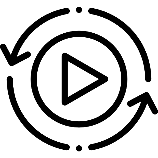 riavvolgi Detailed Rounded Lineal icona