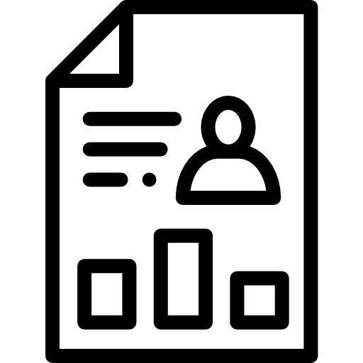 cv Detailed Rounded Lineal icoon