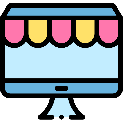shopping en ligne Detailed Rounded Lineal color Icône