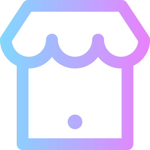 Online shop Super Basic Rounded Gradient icon