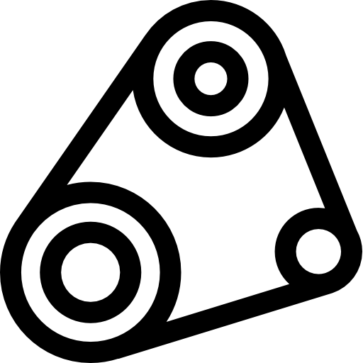 distributieriem Basic Straight Lineal icoon