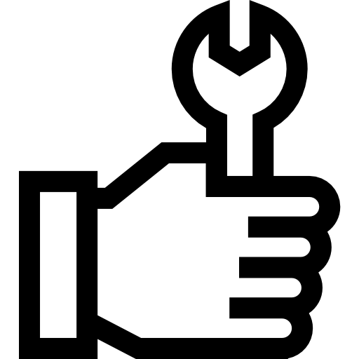 moersleutel Basic Straight Lineal icoon