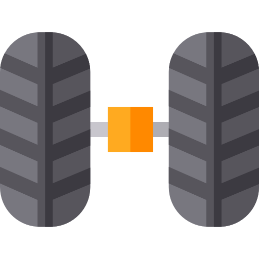 alignement des roues Basic Straight Flat Icône