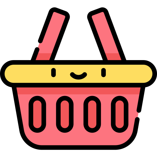 Basket Kawaii Lineal color icon