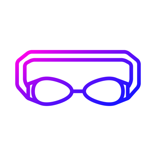 zwembril Generic gradient outline icoon