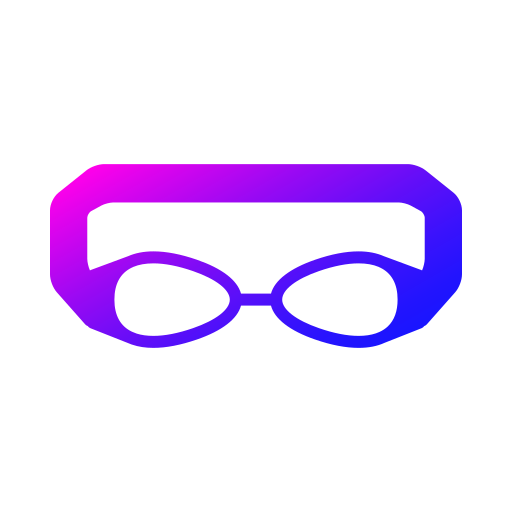 occhiali da nuoto Generic gradient fill icona