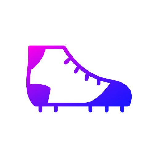 zapato de fútbol Generic gradient fill icono