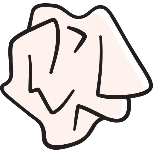 Crumpled paper Generic color hand-drawn icon