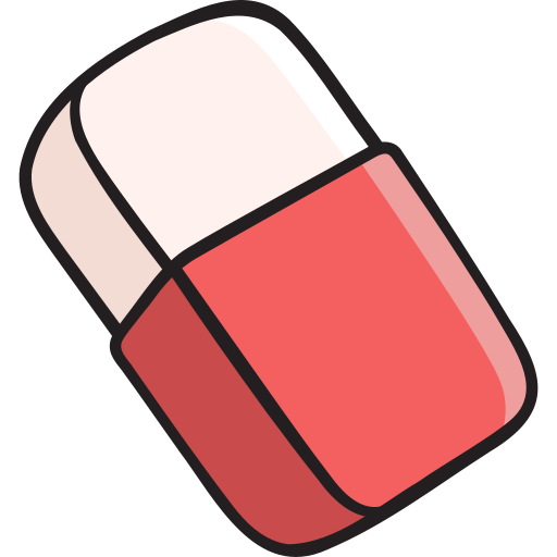Eraser Generic color hand-drawn icon