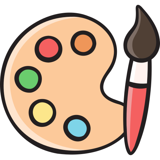 paleta de pintura Generic color hand-drawn icono