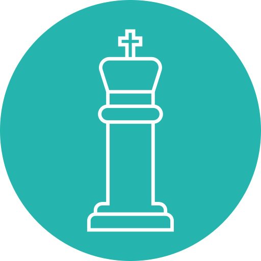 pieza de ajedrez Generic color fill icono