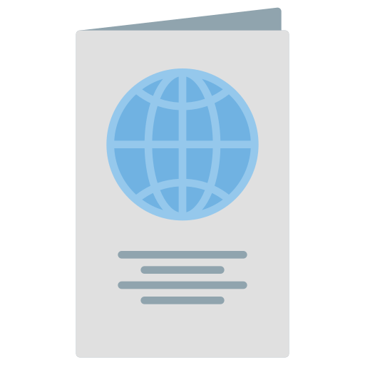 pasaporte Generic color fill icono