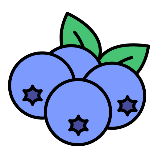 ブルーベリー Generic color lineal-color icon