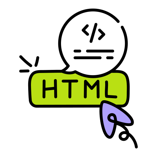 codifica html Generic color lineal-color icona