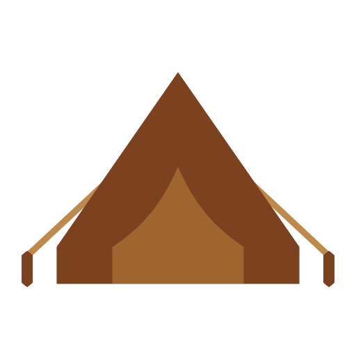 캠핑 텐트 Generic color fill icon