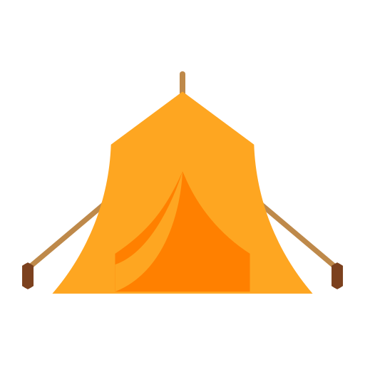 tente de camping Generic color fill Icône