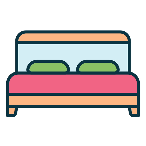 Кровать Generic color lineal-color иконка