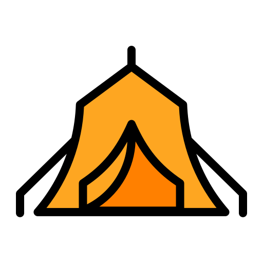 namiot kempingowy Generic color lineal-color ikona