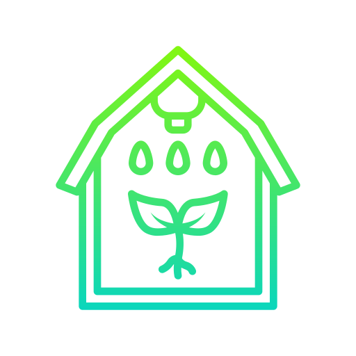 zielony dom Generic gradient outline ikona