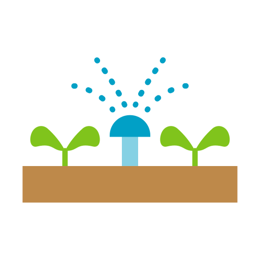 Watering plant Generic color fill icon
