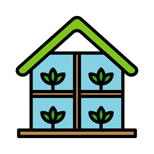 Green house Generic color lineal-color icon