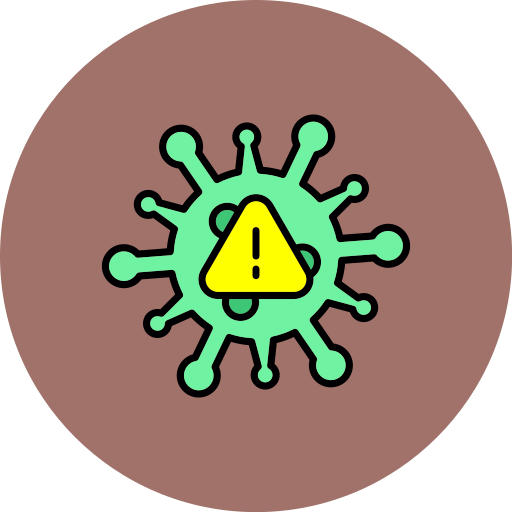virus Generic color lineal-color icona