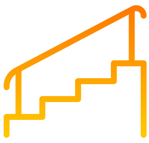 escadaria Generic gradient outline Ícone