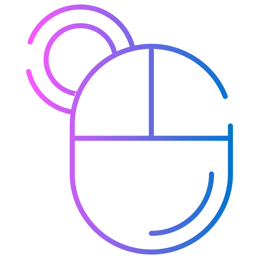 lewy przycisk myszy Generic gradient outline ikona