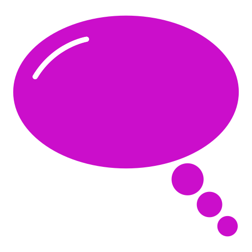 burbuja de texto Generic color fill icono