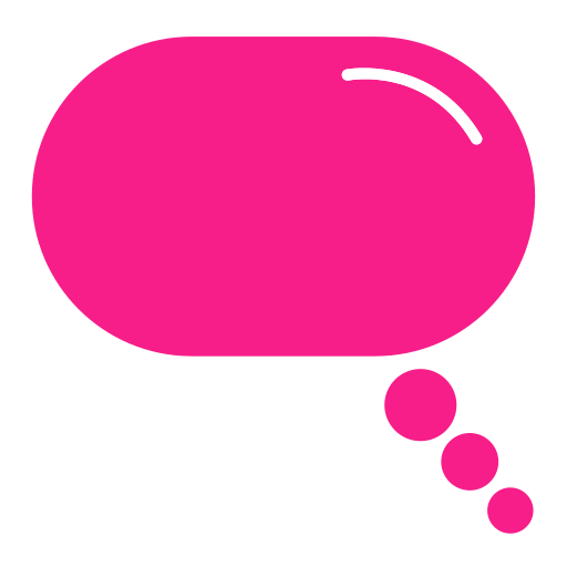 burbuja de texto Generic color fill icono