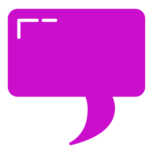 Text bubble Generic color fill icon