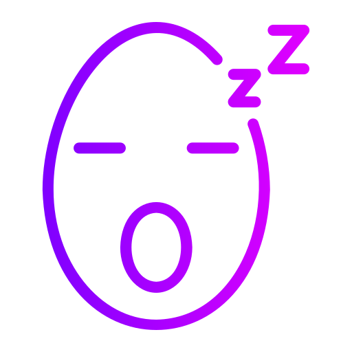 자고 있는 Generic gradient outline icon