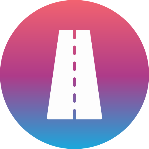 Road Generic gradient fill icon