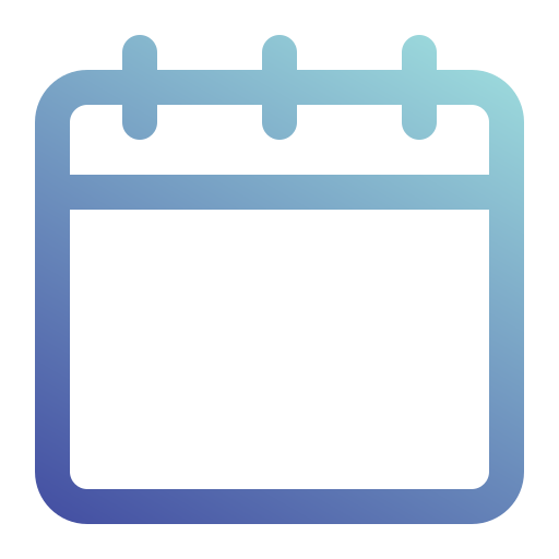 Calendar Generic gradient outline icon