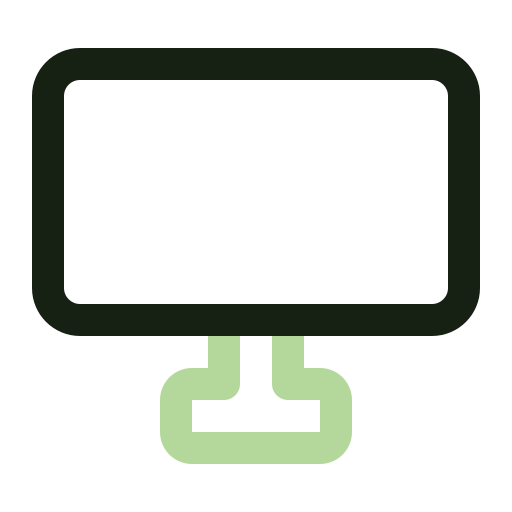 monitor de pantalla Generic color outline icono