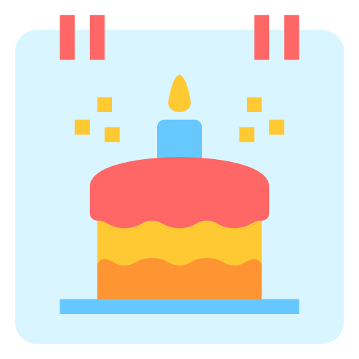 생일 Generic color fill icon