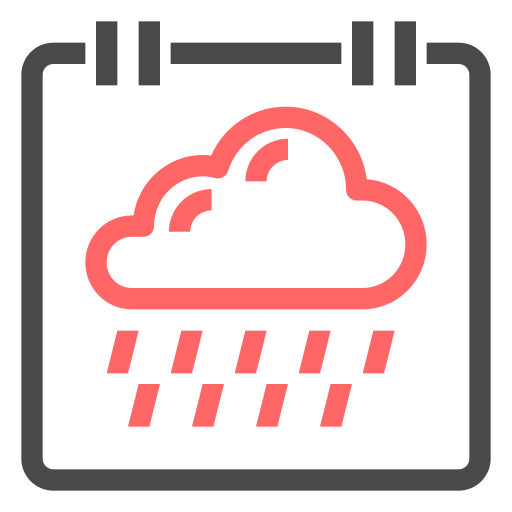 Rainy weather Generic color outline icon