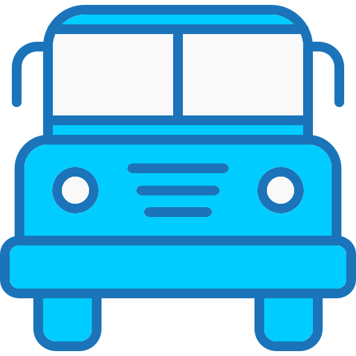 학교 버스 Generic color lineal-color icon