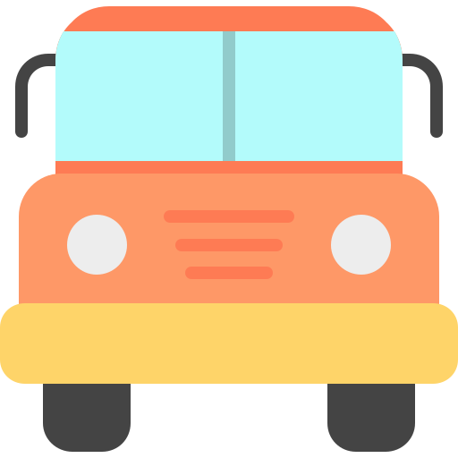 autobus szkolny Generic color fill ikona