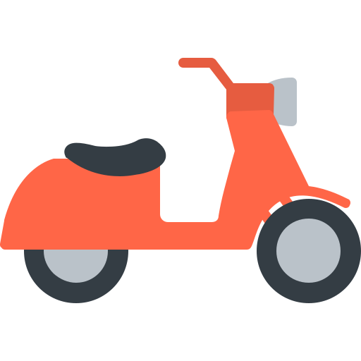 scooter Generic color fill icona