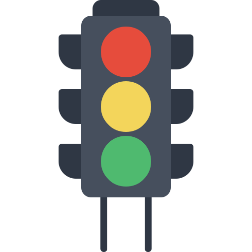semáforo Generic color fill icono