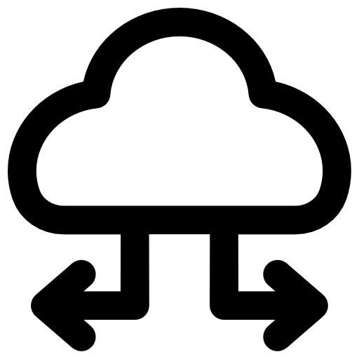 Cloud Vector Market Bold Rounded icon