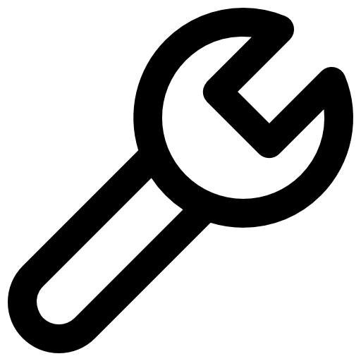 Wrench Vector Market Bold Rounded icon