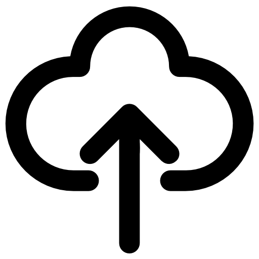 Cloud computing Vector Market Bold Rounded icon