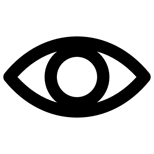 Eye Vector Market Bold Rounded icon