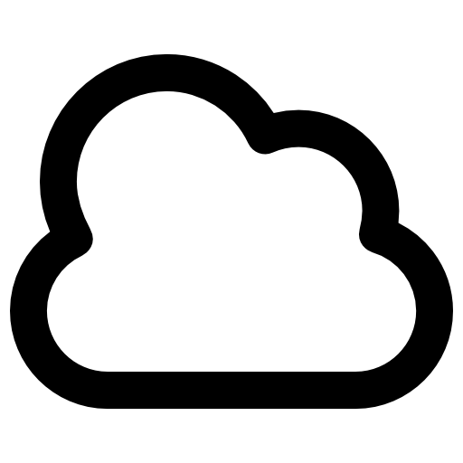 Cloud Vector Market Bold Rounded icon