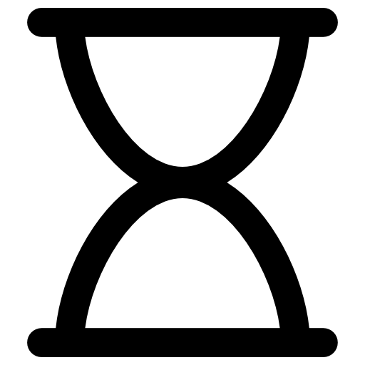 reloj de arena Vector Market Bold Rounded icono