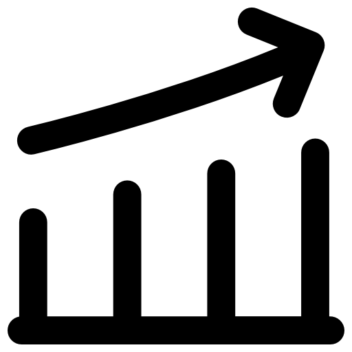 estadísticas Vector Market Bold Rounded icono